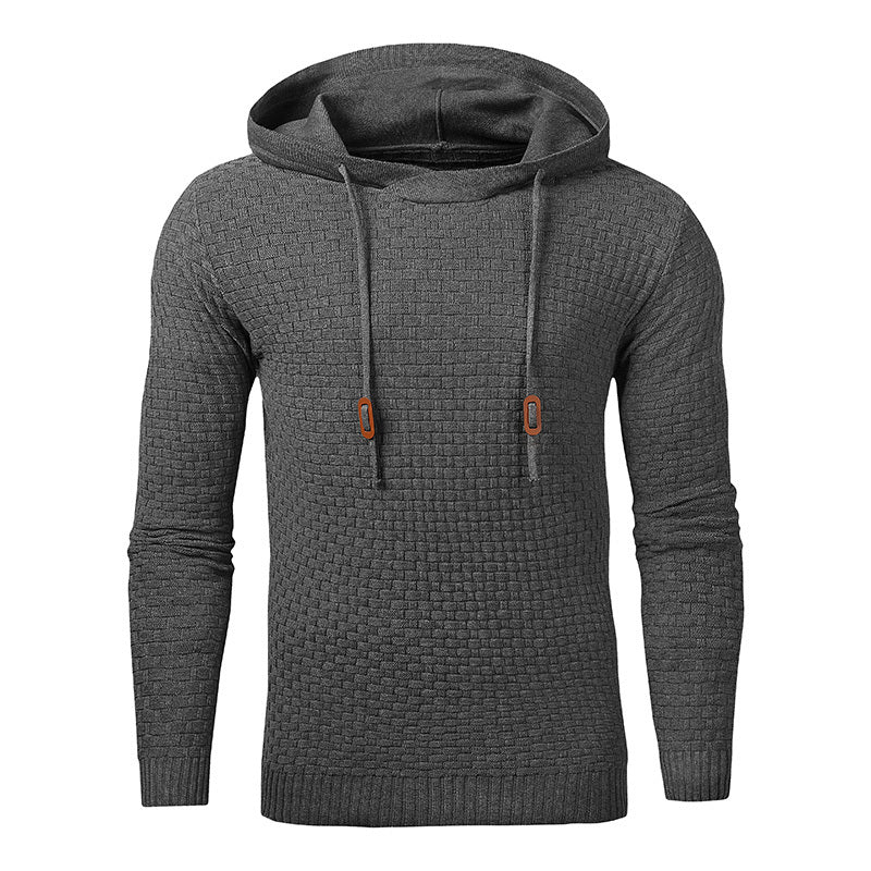 Men's Cotton Blend Hoodies - Casual Pullover Sweatshirt for Fall and Winter, Comfortable Fashion Sweater with Adjustable Drawstring