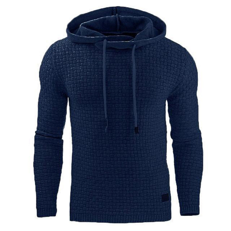 Men's Cotton Blend Hoodies - Casual Pullover Sweatshirt for Fall and Winter, Comfortable Fashion Sweater with Adjustable Drawstring